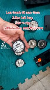 Combo 3 cặp 6 cái loa tranh của estec 4om 2.5w mỏng hát hay. 589nhattao