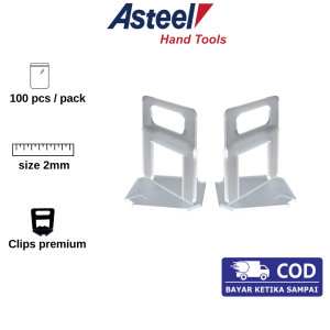 Klip Perata Pasang Keramik Granit Tipe Pasak Jarak Nat 2mm 100pcs