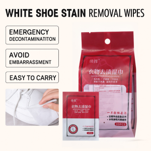 【20pcs/Pack 】 Clothes Stain Removal Wipes No Water Washing Required Remove Oil Stains  Portable Outdoor Cleaning Tissue Wipe Individually Packaged Easy