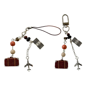 Stylish Plane Charm Phone Lanyard Unique Plane Charm Phone Chain Adornment For Outdoors Adventure And Gatherings