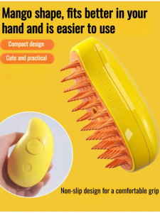 Cat Dog Pet Massage Comb Bath Spray DeFluffing Steam Cleaning Cat Comb