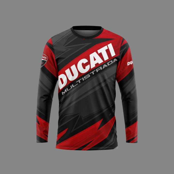 Ducati Design Longsleeve Jersey Polydex Polyester Fabric Casual