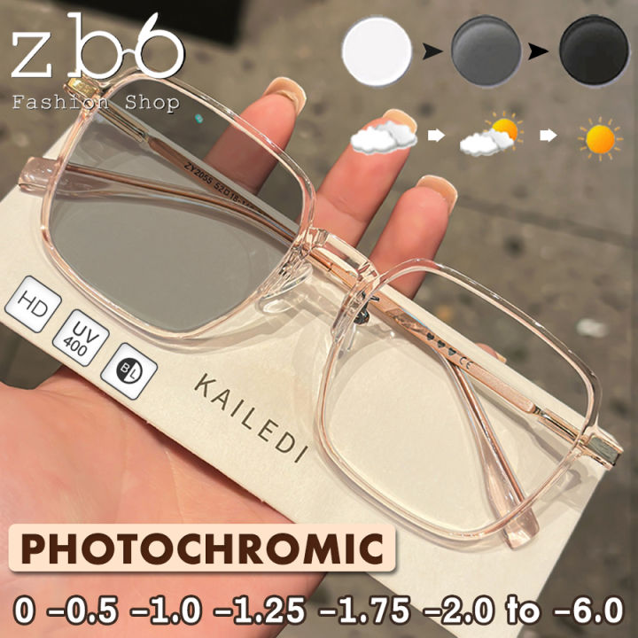 Photosensitive eyeglasses store