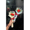 Single Rose Bouquet / Buket Bunga Mini. 