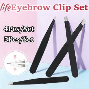 Eyebrow Clip Set Stainless Steel Tweezers Set Multi-purpose Face Hair Removal Professional Tools