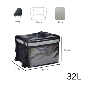 Delivery Bag Motorcycle 22L/32L/48L/62L Beg Penghantaran Makanan Thermal Insulated Food Delivery Bag For Rider Grab Bag 送餐保温袋箱