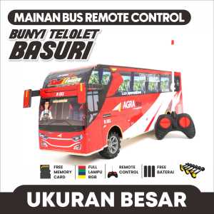 Mainan Anak Cowok Laki Mobil Mobilan Bis Bus Telolet Basuri Nyala