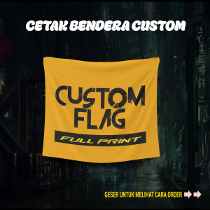 CETAK BENDERA CUSTOM / BENDERA KOMUNITAS / POSTER KAIN / ULTRAS CLASS