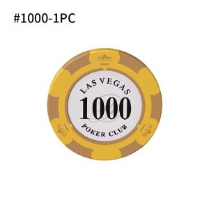 Colorful Texas Poker Chips High Quality 14 Gram Poker Chips 7 Denominations for Home Party