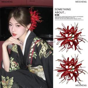 [COD] WEICHENG Flower Duckbill Clip Simulation Flower Hairpin Three-dimensional Flower Hairpin Super Fairy Headdress Accessory