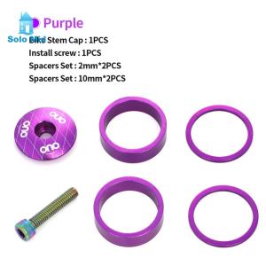 OUO MTB Bicycle Stem Top Cap Headset Cover with Screw Kits Aluminum Fork Ring
