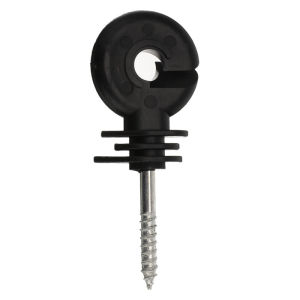 Electric Fence Offset Hook Screw Nut Wood Post Ring Insulator Fencing Screw In Posts Wire Agricultural Safe For Outdoor Garden Fence Accessories Household 50Pcs/Set