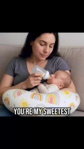 BabySM Nursing Pillow with Case 18"x23" (Removable Case)