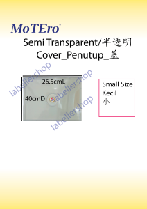 Cover For Cake Tray [MoTEro] (Semi Transparent Cover / Clean Cover)