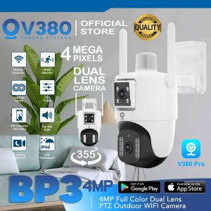 V380 BP3 4MP Ultra HD Wireless Outdoor Dual Lens CCTV Security Full Color Night Vision WIFI IP Camera