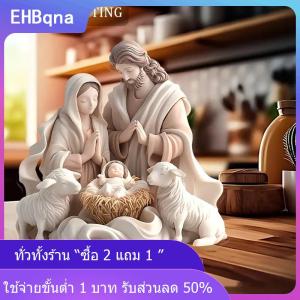 [COD] EHBqna KITCHEN 2026ใหม่การประสูติของพระเยซูคริสต์วันเกิดฉากคริสต์มาสตั้งโต๊ะกลางโต๊ะ2D อะคริลิคแบนสำหรับตกแต่งบ้านสำนักงานตกแต่งงานปาร์ตี้