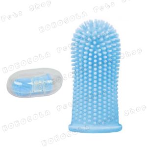 Sikat Gigi Kucing Sikat Gigi Anjing Silikon Jari  Sangat Lembut Pet Toothbrush