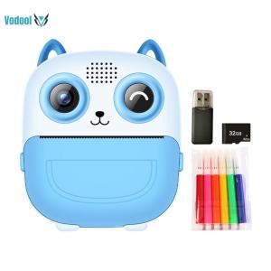 6 In 1 Mini Instant Print Camera Type-C Rechargeable Thermal Print Camera 1300mAh HD Photo Printing Camera Christmas Birthday Gifts [Vodool Official Center]
