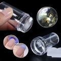 Nail Stamping Plate Silicone Clear Jelly Nails Art Stamper Scraper Set Nail Polish Pattern Transfer Press Stamp Tool Manicure Accessories. 