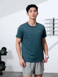 Qiaodan Ice Silk Quick Dry Breathable Antibacterial Training T Shirt Men QXEHS3262051