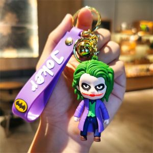 TANFU PVC Auto Accessories For Friends Bag Pendant Ornament Cute Joker Doll Keychain Car Key Ring Marvel Keychain Joker Doll Keyring