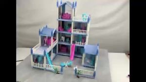 LZD  Toy House Childrens Toy Play House Assembled Castle House Hands-on Girls Birthday Gift