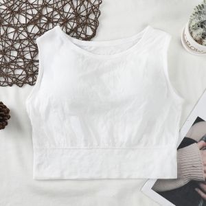 HELLODES Bra Bh Sport Wanita Tanpa Kawat  Olahraga Gym  With Cup Busa Bahan Adem