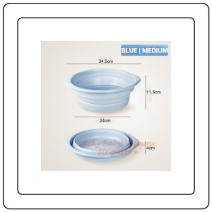【JJ HOME】Foldable Washing Basin/Portable Collapsible Wash Basin/Space Saving Bathroom Accessories