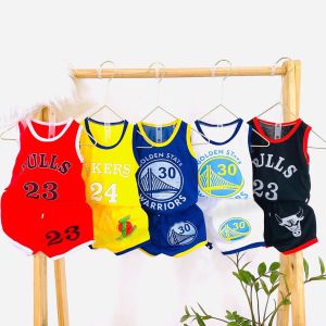 Combo5 bộ quần áo ba lỗ cotton thời trang mùa hè trẻ em bé trai bé gái 3-15kg