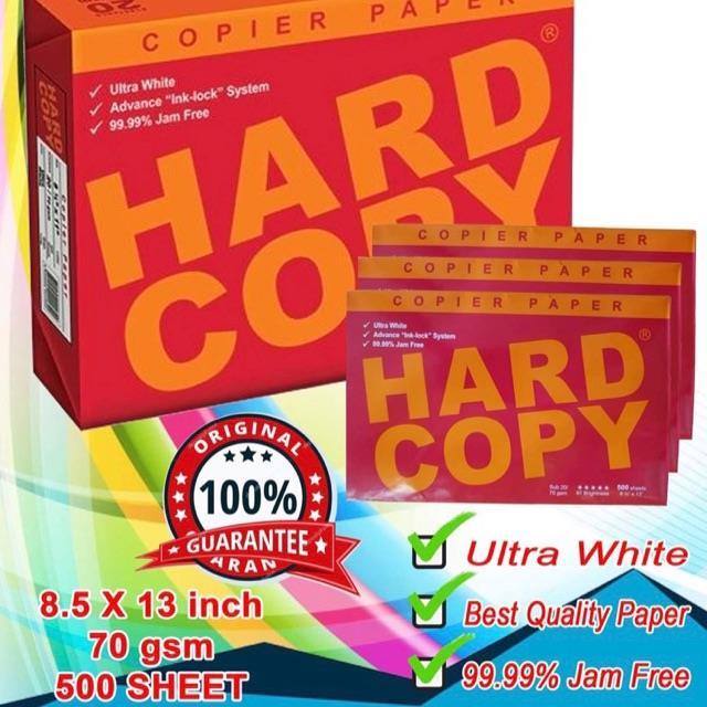 HARD COPY BOND PAPER LONG/LEGAL SIZE Sub20/70gsm Lazada PH