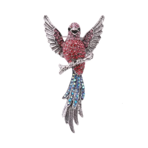 Cartoon Hawks Brooch Vintage Inspired Design Glittering Accent High Quality Alloy Material Fashion Accessory For Outfit Decoration