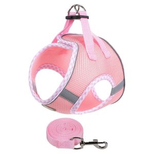FORUM Reflective Dog Harness Leash Breathable Adjustable Dog Vest Dog Breast Collar Anti Escape Pet Harness for Small Medium Dogs