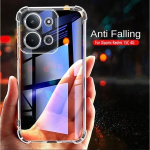 CASE HP REDMI 15C / POCO C85 SILIKON BENING CLEAR ANTI CRACK SOFT CASING HANDPHONE