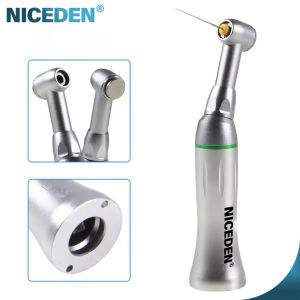 NICEDEN 10:1ทันตกรรม Contra มุมมือชิ้น60 ° บิดไฟล์ลูกสูบมือหัวฉีดความเร็วต่ำอุปกรณ์โรตารี่สำหรับ Endodontic