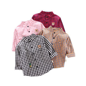 DIIMUU Kids Baby Boys Cotton Shirts Children Clothing Toddler Infant Clothing Tops 1-5 Years