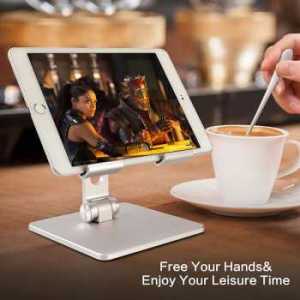 Dudukan Penahan Tablet iPad Stand Holder Aluminium 4-10 Inch