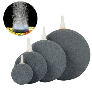 อุปกรณ์ตู้ปลาจานฟองอากาศอากาศสำหรับตู้ปลาขนาด4/6/8ซม. แผ่นกระจายแสงหินแอร์สำหรับอุปกรณ์ปั๊มเครื่องวัดออกซิเจน