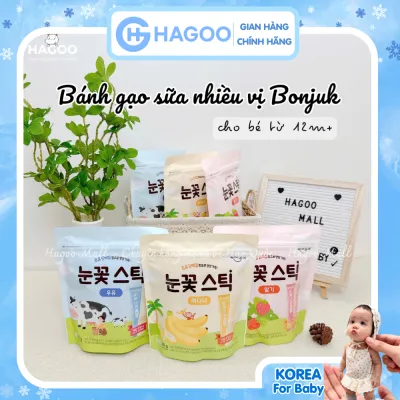 BÁNH GẠO SỮA/BÔNG TUYẾT BONJUK DÀNH CHO BÉ 12M+ MADE IN KOREA