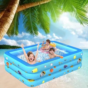 Kolam Renang Karet Anak Dewasa Keluarga Ukuran 1 Sampai 2 Meter Jumbo Besar Mandi Bola Murah Inflatable Swimming Pool for Kids/1 set pompa dan bola/kolam renang jumbo/kolam renang bayi/kolam renang anak free pompa