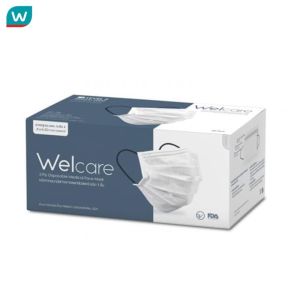 Welcare Welcare เวลแคร์ หน้ากากอนามัย 3 ชั้น เลเวล 2 (50 ชิ้น/กล่อง)