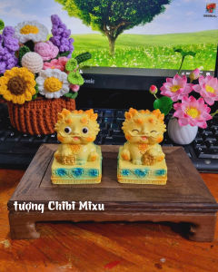 Tượng Ấn Kỳ Lân chibi may mắn tài lộc
