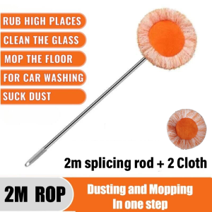 Microfiber Mop Cleaning Mop With Long Handle Mop Cloth Replacement 360 Retractable Mop