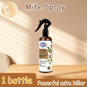 Mite spray bed mite killer 300ml dust mite removal 99% power spray safe mom & baby suitable Bed & Fabric Botanical formula safe non-toxic effective bed bug and bed mite repellent for beds closets