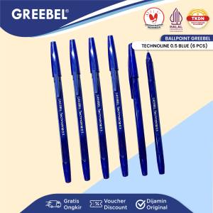 GREEBEL Pulpen Ballpen Pena | TECHNOLINE 0.5 BLUE | Pulpen Greebel Pena Bolpen Bolpoin