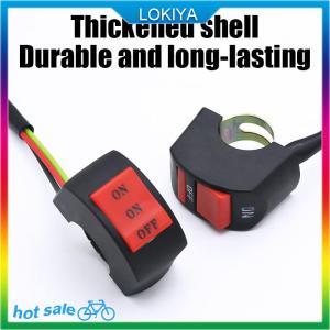 LOKIYA Motorcycle Modification Switch Handlebar Switch Led Headlight Modification Double Flash On Off Button