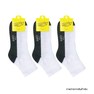 ถุงเท้านักเรียน 1คู่ มี4ไซส์ ถุงเท้า สีขาวพื้นเทา สีน้ำตาล พร้อมส่ง