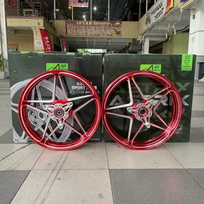 (14 INCI) (NMAX) NVX V3 AJI RACING (ASTRIX) SERIES * STAR DESIGN * SPORT RIM YAMAHA NMAX v1 v2 v3