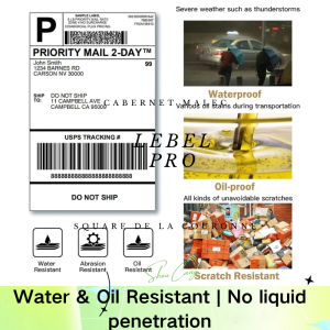 A6 Thermal Waybill Sticker Labels - Clear and Smudge-Free Print