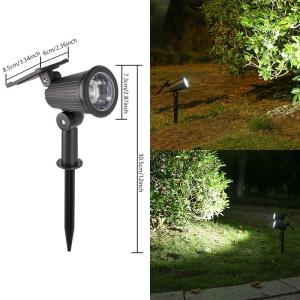Vimite Solar Spot Light Intelligent Light Control Outdoor Waterproofing Insert Ground Lawn Lamp Garden Landscaped Courtyard Warm White Decorative Light