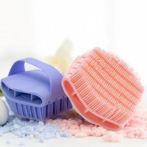 GVDBHFD Soft Silicone Bath Brush Removing Dirt Comfortable Massage Brush Durable Exfoliating Hollow Shower Brush Massage Toning